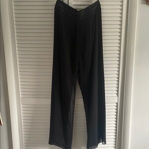 Cachet Sophisticated Black Wide Leg Trousers
